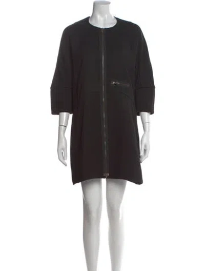 Pre-owned Marni Crew Neck Mini Dress In Brown