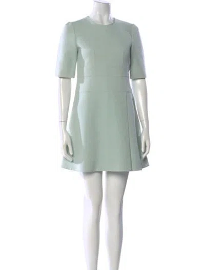 Pre-owned Marni Crew Neck Mini Dress In Green