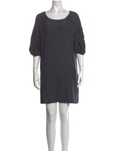 Pre-owned Marni Crew Neck Mini Dress In Grey