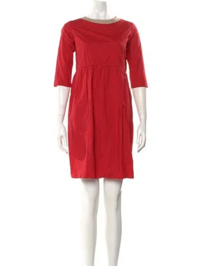 Pre-owned Marni Crew Neck Mini Dress In Pink