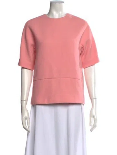 Pre-owned Marni Crew Neck Short Sleeve Sweatshirt In Pink