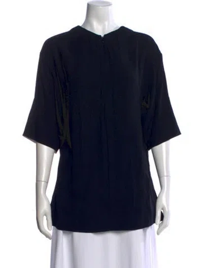 Pre-owned Marni Crew Neck Short Sleeve Top In Blue
