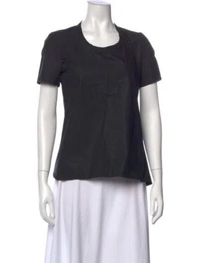 Pre-owned Marni Crew Neck Short Sleeve Top In Blue