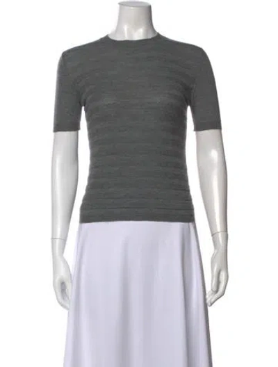 Pre-owned Marni Crew Neck Short Sleeve Top In Gray