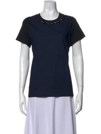 Pre-owned Marni Crew Neck Short Sleeve T-shirt In Blue
