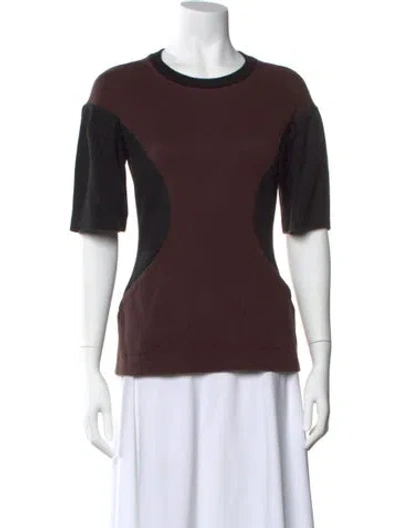 Pre-owned Marni Crew Neck Short Sleeve T-shirt In Brown