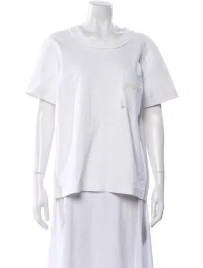 Pre-owned Marni Crew Neck Short Sleeve T-shirt In White