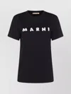 Marni Contrast Logo Crew Neck T-shirt