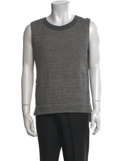 Pre-owned Marni Crew Neck Sleeveless Pullover In Gray