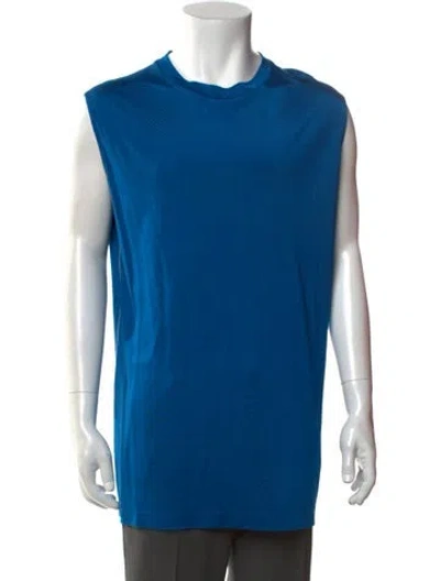 Pre-owned Marni Crew Neck Sleeveless T-shirt In Blue