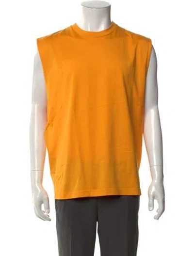 Pre-owned Marni Crew Neck Sleeveless T-shirt In Orange