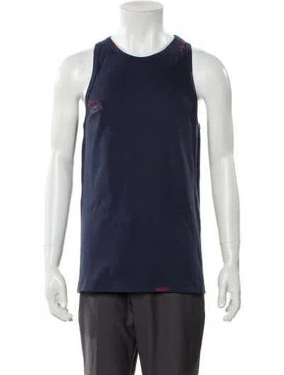 Pre-owned Marni Crew Neck Sleeveless T-shirt W/ Tags In Blue