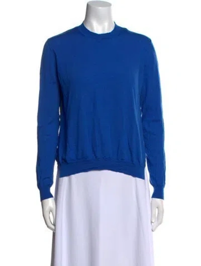 Pre-owned Marni Crew Neck Sweater In Blue