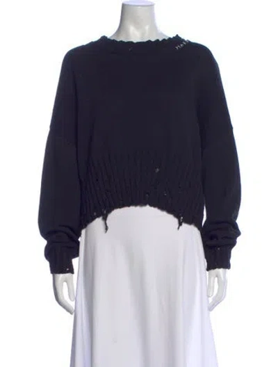 Pre-owned Marni Crew Neck Sweater In Blue