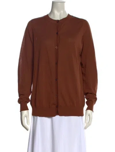 Pre-owned Marni Crew Neck Sweater In Brown