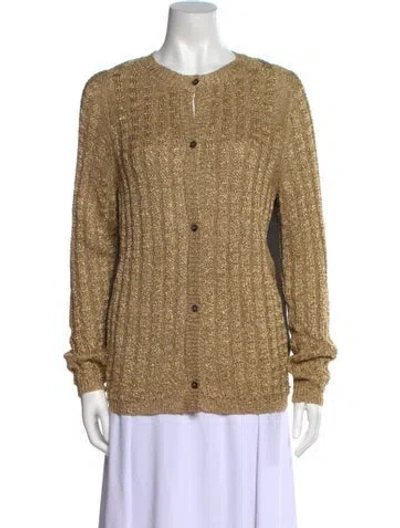 Pre-owned Marni Crew Neck Sweater In Gold