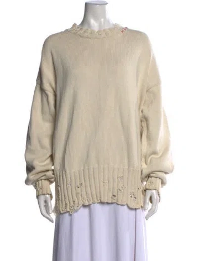 Pre-owned Marni Crew Neck Sweater In Neutrals