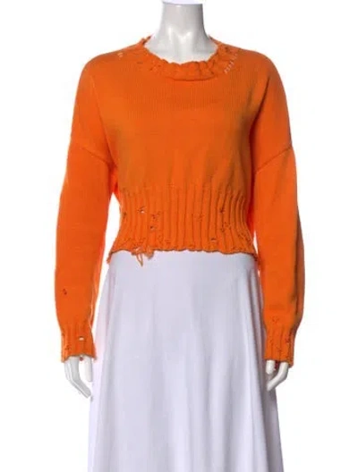 Pre-owned Marni Crew Neck Sweater In Orange
