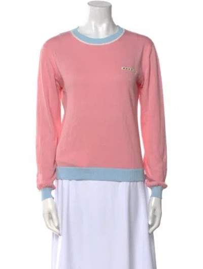 Pre-owned Marni Crew Neck Sweater In Pink
