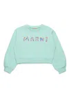 Marni Logo-print Sweatshirt In Blue