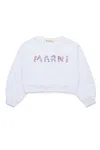Marni Felpa Girocollo Con Holiday Logo In White