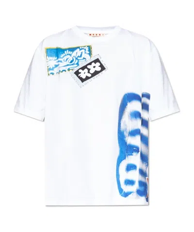 Marni Crew Neck T-shirt In White