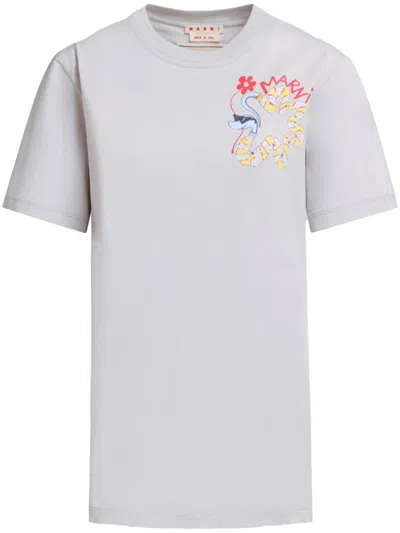 Marni Crew Neck T-shirt In White
