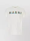 MARNI CREW NECK T-SHIRT WITH STRAIGHT HEM AND SHORT SLEEVES