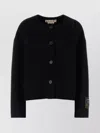 Marni Felt Blazer With Long Sleeves And Patch Pockets In Black