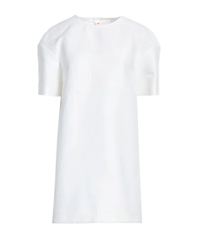Marni Woman Mini Dress White Size 8 Cotton