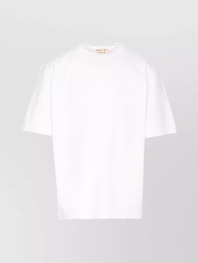Marni Crewneck Short Sleeves T-shirt In White