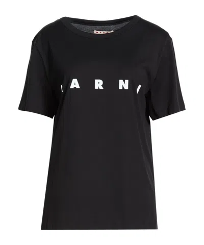Marni Crew-neck Short-sleeve T-shirt In Black