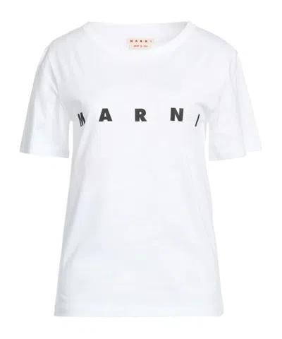 Marni Crew-neck Short-sleeve T-shirt In White