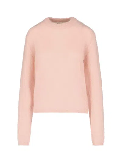 Marni Crewneck Sweater In Pink