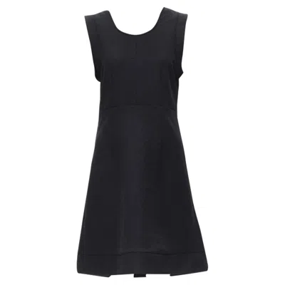 Marni Crinkled Scoop Neck Boxy Dress In Blue