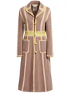 Marni Crochet-detailing Single-breasted Coat In Neutrals
