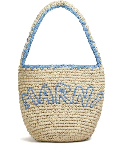 MARNI CROCHET-EMBROIDERED SHOULDER BAG