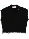 Marni Women's Sleeveless Boxy Sweater In Black