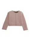 Marni Cropped Cotton-blend Blazer In Multi