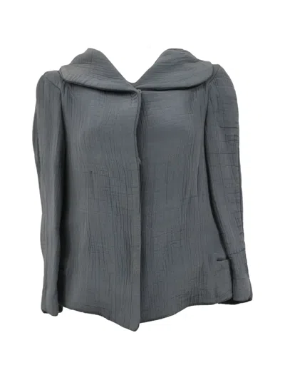 Pre-owned Marni Cropped Hooded Jacket In Gray