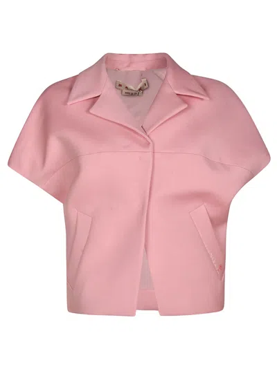 Marni Cropped Jacket In Pink