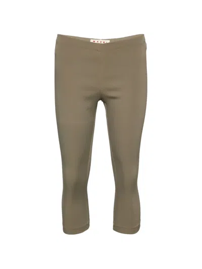 Pre-owned Marni Cropped Leggings In Neutral