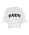 Marni Oversized Logo T In White