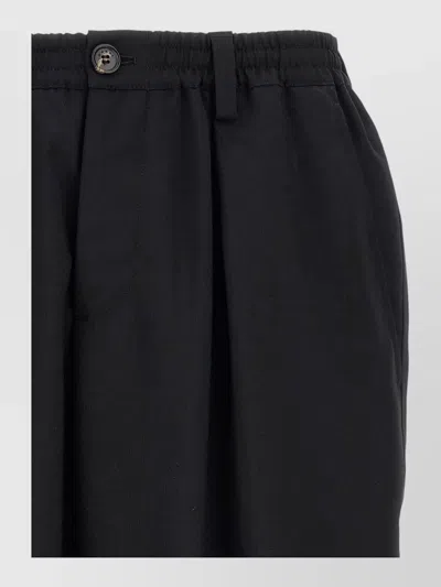 Marni Cropped Pants Back Pocket Pleated Front In Multi