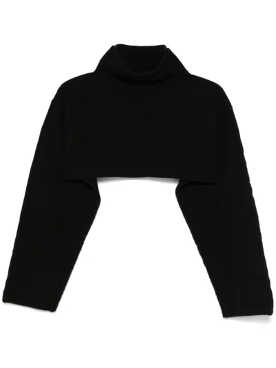 Marni Cropped Sweater In Black