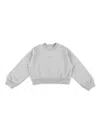 Marni Fleece Cropped Logo In Grey