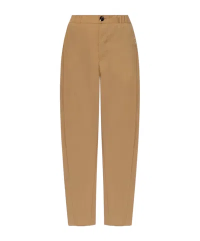 Marni Cropped Wide-leg Trousers In Green