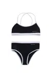 Marni Logo-print Bikini Set In Black