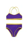 Marni Contrast-trim Bikini In Violet