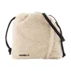 Marni Drawstring Bucket Bag In White